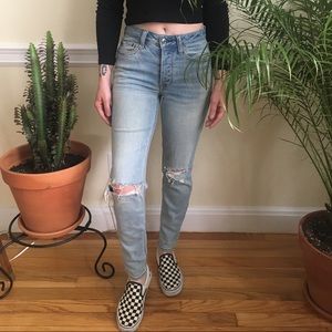 American Eagle high rise “vintage” jeans.